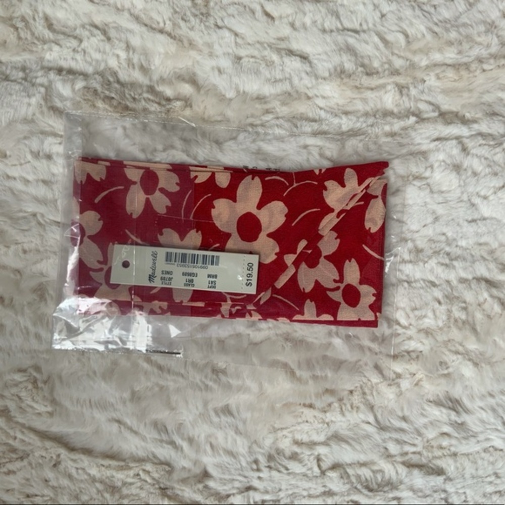 Madewell Silk Skinny Bandana Red - Picture 4 of 4